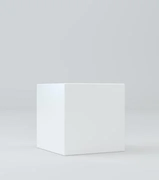 White cube on background sudio 스톡 일러스트