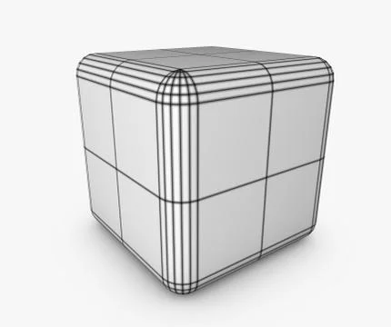 White cube Stock Illustration