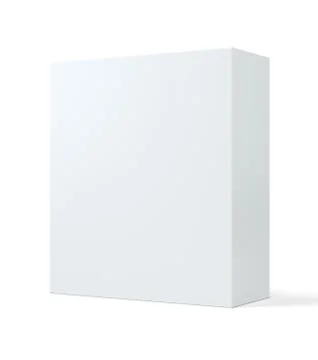White cube in light studio. Illustrazione stock