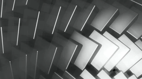 White cube pieces Stock Footage 55214193