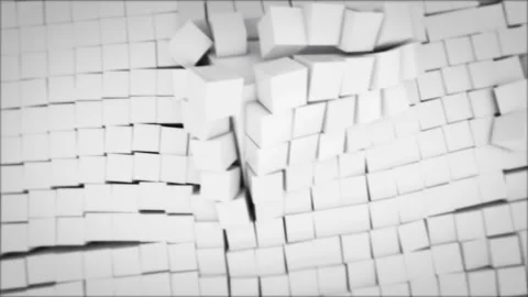 White cube wall Stock Footage 231348991