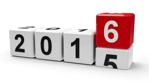 White cubes 2016 Stock Illustration