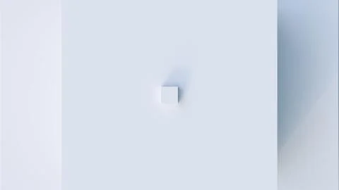 White cubes abstract background. Ilustração Stock