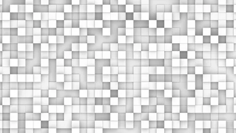 White cubes are moving. Seamless loop. Stock Footage 121425889