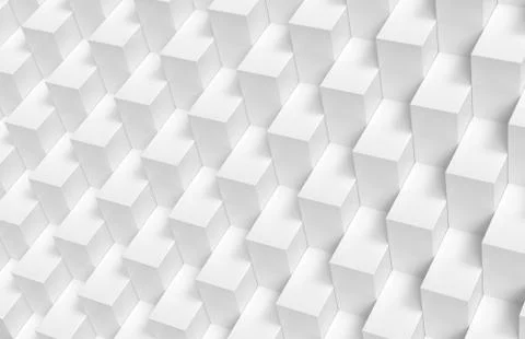 White cubes background Foto stock
