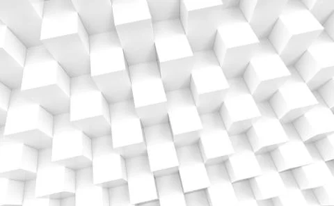 White cubes background Foto stock