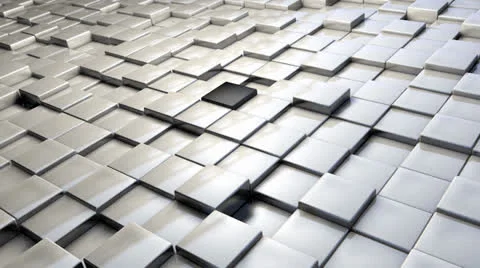White Cubes Stock Footage 22497092