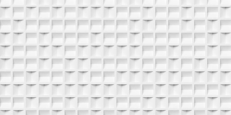 White cubes or boxes center line inset randomly rotated geometry background.. イラスト素材