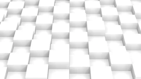White cubes in random pattern Stock Footage 231720234