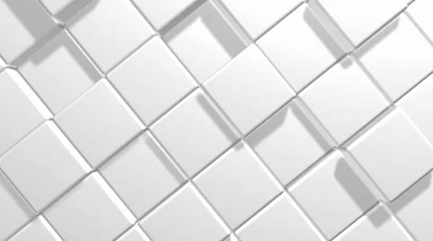 White Cubes seamless loop background Vidéo 7283324