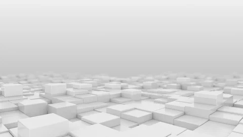 White Cubes Seamless looping animation Stock Footage 94207146