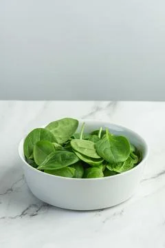 White culinary background with ingredients for making salad Stock Photos