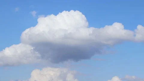White cumulonimbus clouds Stock Footage 239845500
