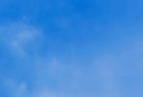 White cumulus clouds blue sky. Stock Photos