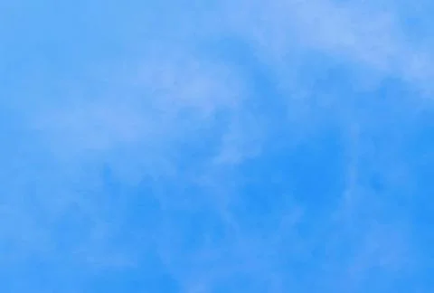 White cumulus clouds blue sky. Stock Photos