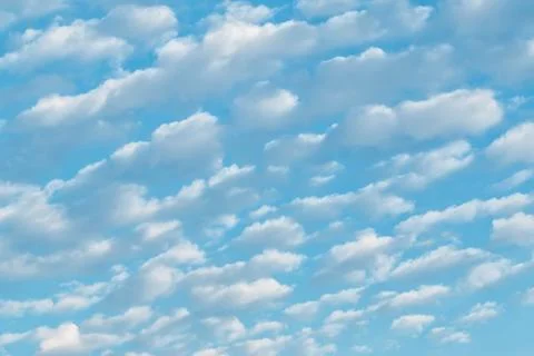 White cumulus clouds Stock Photos