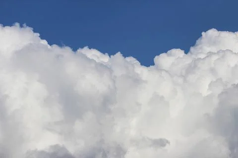 White cumulus clouds Stock Photos