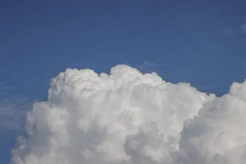 White, cumulus clouds Stock Photos