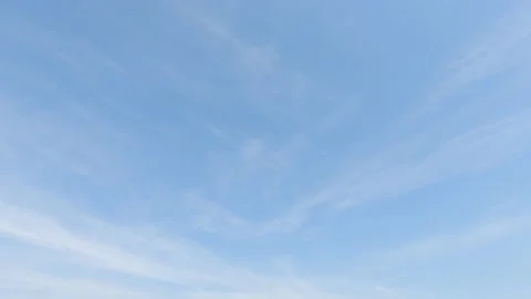 White cumulus or cirrocumulus clouds on beautiful sunny clear sky Stock-Footage 147113662