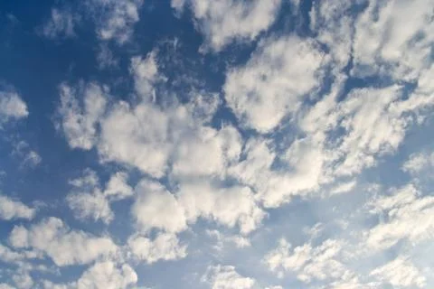 White cumulus Stock Photos