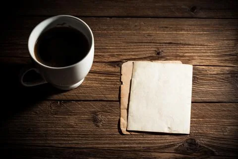 White cup of coffee Foto stock