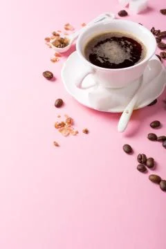 White cup of coffee Foto stock