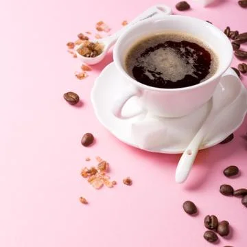 White cup of coffee Stock-Fotos