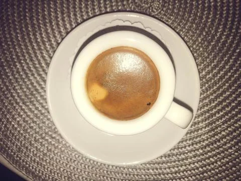 White Cup of coffee Stock Photos
