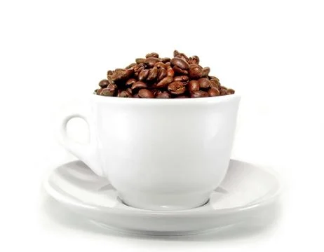 White cup coffee Foto stock