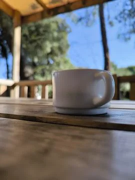 White cup of coffee, Stock Photos