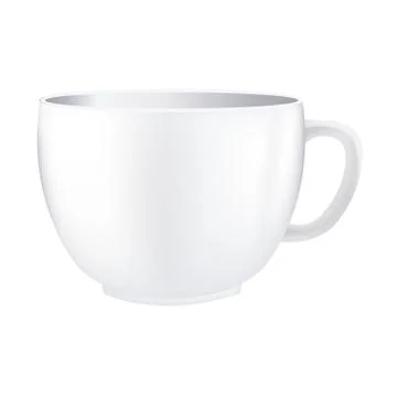 White cup Illustrazione stock