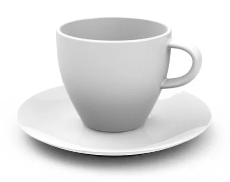 The white cup Stock Illustration