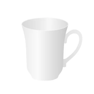 White cup Stock Illustration