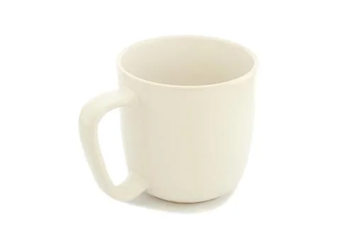 White cup isolated 스톡 사진