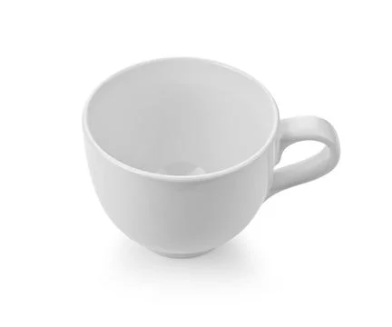 White cup on white background Stock Photos