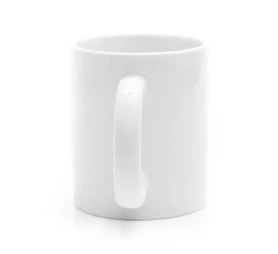 White cup on white Foto stock