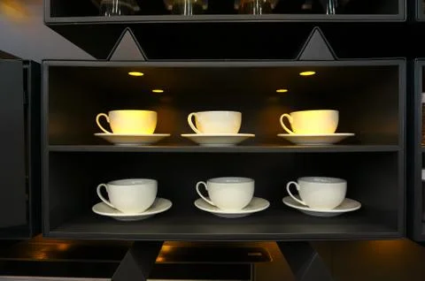 White cups Foto stock