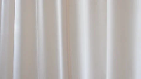 The white curtain that dropped down as a straight line. Stock Footage 328645973