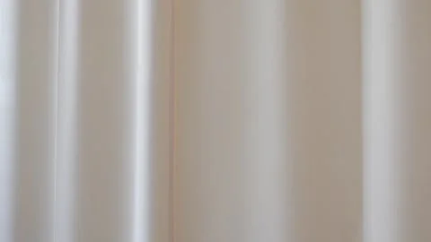 The white curtain that dropped down as a straight line. Stock Footage 328645979