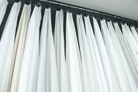 White  curtain Foto stock