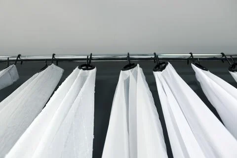 White  curtain Foto stock