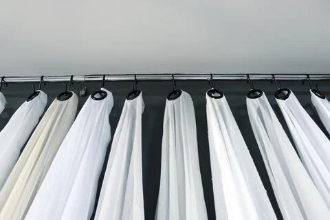 White  curtain Stock Photos