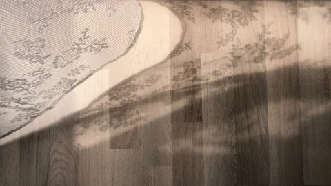 White curtain shadow Stock Footage 133019660