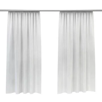 White curtains Illustrazione stock