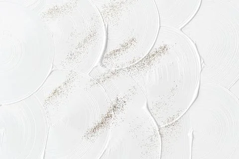 White curve brush stroke texture with gold glitter background Stock Photos