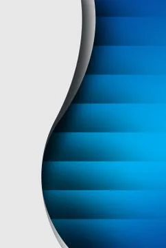 White curve surfaces with shadow Stock Illustration