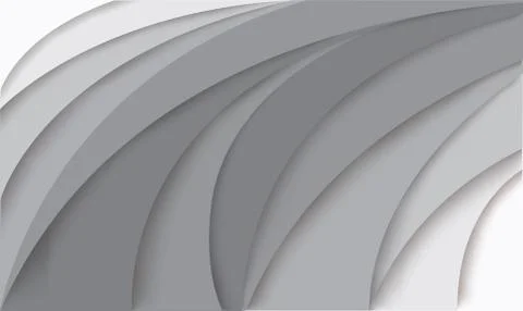 White curve template background vector Stock Illustration