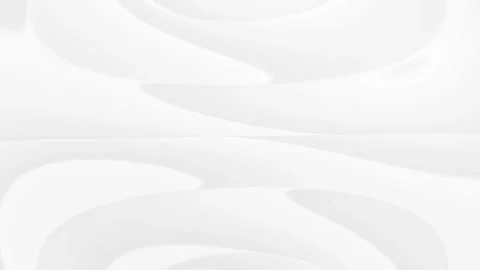 White curve waves flowing background. Seamless looping animation 4k video Stock Footage 336549043