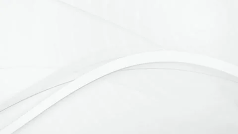 White curved and straight lines interweave with subtle shadows creating a cl Stock Footage 340678409