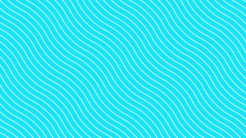 White curved lines in dynamic wave motion, blue background. Future geometric  Stock Illustration